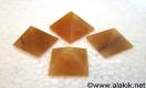 Golden Quartz Pyramids 23-28mm